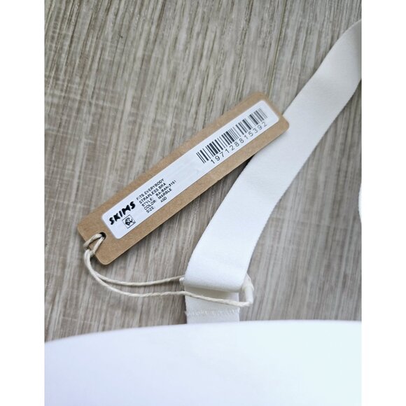 Skims Fits Everybody White Marble Underwire Lined Strapless Convertible Bra 46D - Picture 8 of 11